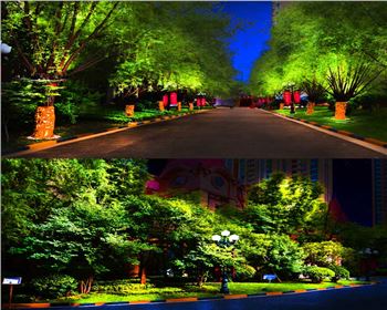 寧夏小區(qū)廣場(chǎng)節(jié)日亮化