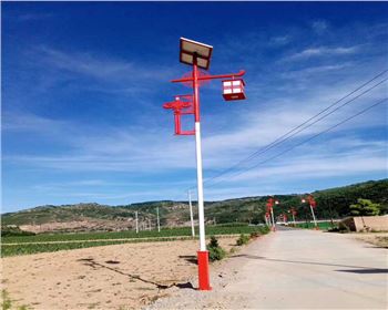 青海延安甘泉新農(nóng)村太陽能路燈項目